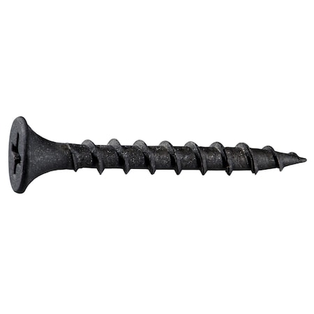 Buildright Drywall Screw, #6 x 1-1/4 in, Steel, Flat Head Phillips Drive, 8000 PK 06802